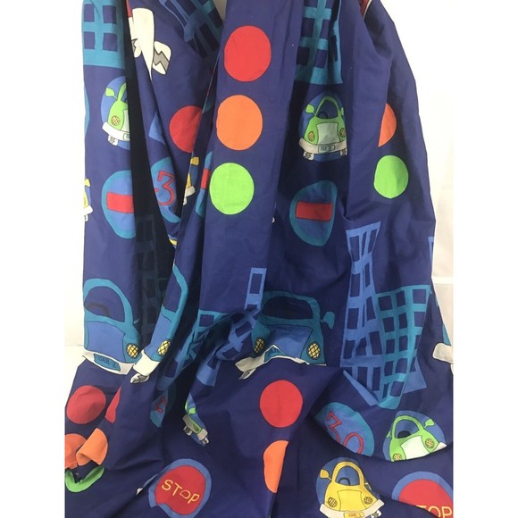 Kool Kidz Character World Kids Curtain Cars Print Two Panel Size 72X60" - Picture 1 of 5